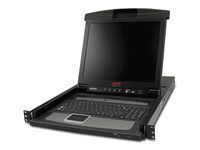 KVM konzole s přepínač KVM - 16 porty - PS/2 - 17" - připevnitelný na regál - VGA - černá - 1U - pro P/N: SMTL2K2RM2UCL, SMTL2K2RM2UCLNC, SMTL3KRM2UCL, SMTL3KRM2UCLNC, SMX3000RMX93