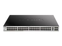 D-Link DGS 3130-54S - Prepínac - L3 Lite - rízený - 48 x SFP + 2 x 10 Gigabit Ethernet + 4 x 10 Gigabit SFP+