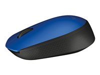 Myš - pravák a levák - bezdrátový - 2.4 GHz - bezdrátový přijímač USB - černá, modrá