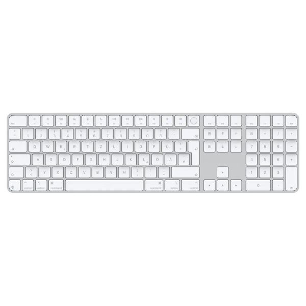 Apple Magic Keyboard Numeric Touch ID/Bezdrátová Bluetooth/GER layout/Bílá