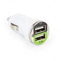SBOX Autonabíječka 2x USB 2.0 CC-221W wht