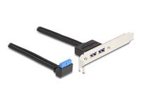 Slot bracket 1 x USB 5 Gbps pin header f