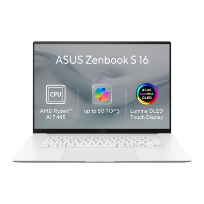 ASUS Zenbook S16 OLED/UM5606GA-OLED532W/AI7-445/16"/2880x1800/T/16GB/1TB/AMD int/W11H/White/2R