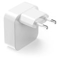HAMA GaN, Rychlonabíječka, 2x USB-C PD/QC, 40W, bílá