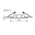 Rámeček do podhledů KANLUX 25995 CTC-5514-B Vidi Black
