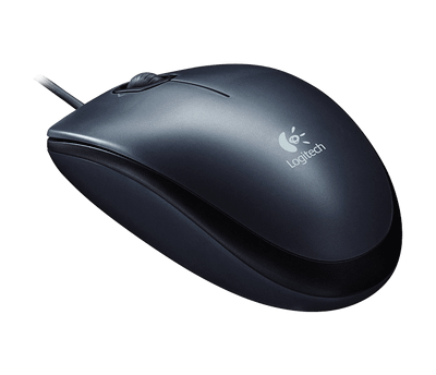 Logitech M90/Kancelářská/Optická/1 000 DPI/Drátová USB/Černá
