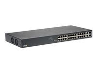 Přepínač - řízený - 24 x 10/100/1000 (PoE+) + 2 x combo Gigabit SFP (uplink) - desktop, Lze montovat do rozvaděče - PoE+ (370 W) - pro AXIS A1610, C1410, D3110, M3067, P1385, P1455, W400; Camera Station S1216, S1232, S1296