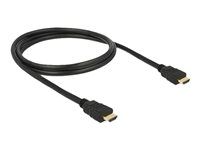 Kabel HDMI s ethernetem - HDMI s piny (male) do HDMI s piny (male) - 1 m - černá - podporuje 4K