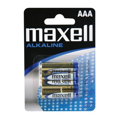 Baterie AAA (R03) alkalická MAXELL 4ks / blister