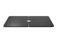 Upevňovací komponent (base plate) - pro podlahový stojan - černá - velikost obrazovky: 21"-32" - upevnitelné na stojan