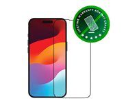 Ochrana obrazovky pro mobilní telefon - bulk - barva rámu černá - pro Apple iPhone 15