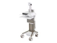 Vozík - Electric Lift - pro LCD displej / PC vybavení - napájeno LiFe, CHE - zdravotní - bílá, teplá šedá - velikost obrazovky: až 27" - 320 Wh - lithium-železo-fosfátové - kompatibilní s TAA