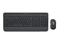 Sada klávesnice a myši - bezdrátový - Bluetooth LE - QWERTY - španělská - grafit