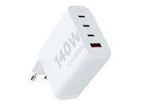Síťový adaptér - GaN2 Ultra - 140 watt - QC 3.0, napájení Power Delivery 3.1 - 4 výstupní konektory (USB, 3 x USB-C)