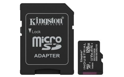 Kingston Industrial/Micro SDXC/128GB/UHS-I U3 / Class 10/+ Adaptér
