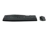 Sada klávesnice a myši - bezdrátový - Bluetooth, 2.4 GHz - AZERTY - francouzská