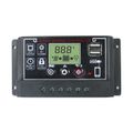 Solární regulátor PWM BL915C 12-24V/30A+USB pro různé baterie