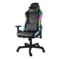 DELTACO GAM-080, RGB Herní židle černá