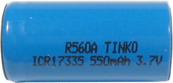 Nabíjecí Li-Ion baterie ICR17335 3,7V/550mAh TINKO