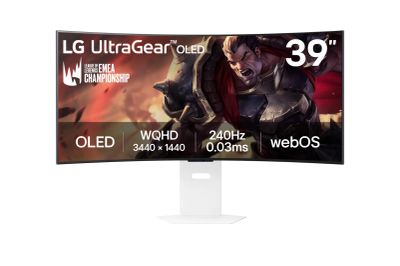 LG UltraGear/39GX90SA-W/39"/OLED/wQHD/240Hz/1ms/Blck-White/2R