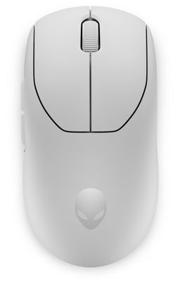 Dell Alienware Pro/Herní/Optická/Pro praváky/26 000 DPI/Drátová+bezdrátová/Bílá