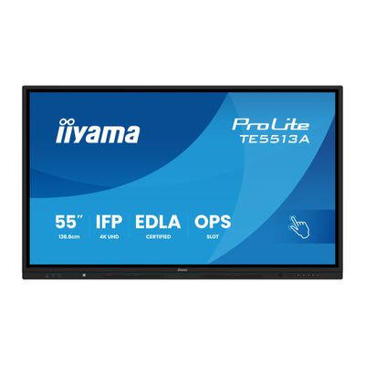 55'' iiyama TE5513A-B3AG: IPS, 4K, 40P, EDLÁ