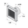 Ventilátor VENTS 100 ALTA TL s automatickou žalúziou
