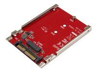 Not Compatible with SATA Drives or SAS Controllers - For M.2 PCIe NVMe SSDs - PCIe M.2 Drive to U.2 Host Adapter - M2 SSD Converter (U2M2E125) - Adaptér rozhraní - M.2 - M.2 Card - U.2 - červená