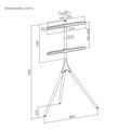 SBOX FS-1246F, Podlahový držák na TV, 45\" - 65\"