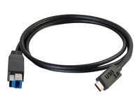 USB C Cable Black - USB kabel - USB Type B (M) do USB-C (M) - USB 3.1 - 3 m - černá