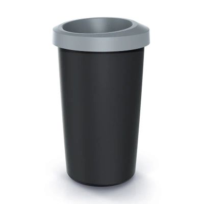 Koš odpadkový COMPACTA R DROP světle šedý 25l