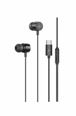 Sluchátka iPEAX 90010135 USB-C Black