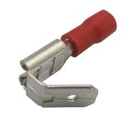 Zdierka faston rozvaděč 6.3mm, vodič 0.5-1.5mm červený