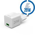 HAMA Super-mini, Rýchlonabíjačka, USB-C PD/QC 20W