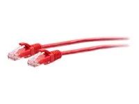 Red - Patch kabel - RJ-45 (M) do RJ-45 (M) - 1.5 m - 4.8 mm - UTP - CAT 6a - lisovaný, provedení bez hrbolků - červená