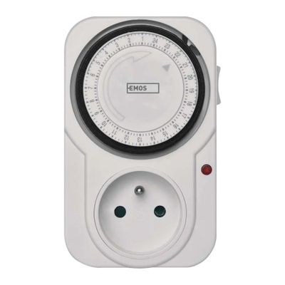Spínací zásuvka EMOS P5502 mechanická denní