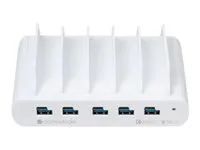 Dobíjecí stanice - 150 watt - 10 výstupní konektory (5 x USB-C, 5 x 4 pinový USB typ A) - Evropská Unie