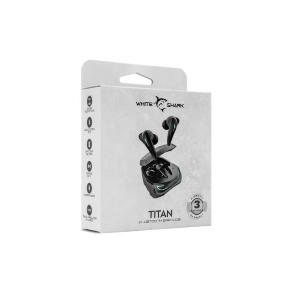 WHITE SHARK TITAN, Bluetooth sluchátka, blk