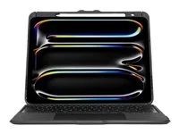 Klávesnice a pouzdro (klávesnicový obal) - s trackpad - podsvícená - bezdrátový - Bluetooth 5.0 - QWERTY - britská - černá - pro Apple 13-inch iPad Pro (M4)