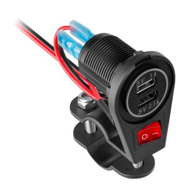 USB nabíječka PEIYING PY-CHR0008 na motocykl