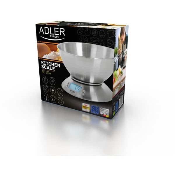 ADLER AD 3134, Kuchyňská váha nerez