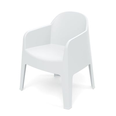 Židle zahradní MILANE 680x600x805mm - bílá