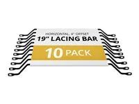 Startech Horizontal Lacing Bar w/ 4 inch Offset at 75 Degrees- Server Rack Cable Management- 19" Network Rack-Mount Cord Organizer- 10pk (CMLB104) - Uvazovací lišta pro správu kabelu - 1U (balení 10)