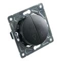 Spínač na rolety ELECTROMALT OVAL OVA1030B černý