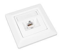 Zásuvka Solarix CAT6 STP 1 x RJ45 pod omítku bílá