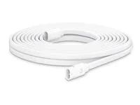 Elektrický kabel - přenos energie (M) do přenos energie (M) - 10 m - venkovní, licna - bílá