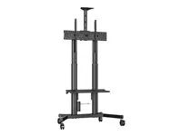 Vision X-Series VFM-F26M - Vozík - pro Displej LCD - motorizovaný - ocel - pískovaný cerný - velikost obrazovky: 55"-100"