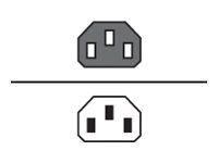 Elektrický kabel - power IEC 60320 C13 do IEC 60320 C14 - AC 250 V - 2.5 cm - pro Nexus 2148T Fabric Extender, 5010, 5020