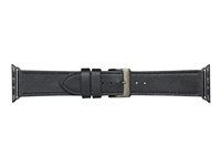 Řemínek k hodinkám pro chytré hodinky - vesmírná šedá/černá - pro Apple Watch Hermès Series 9, SE 3, Series 10, Series 11, Series 9, Ultra 2, Ultra 3