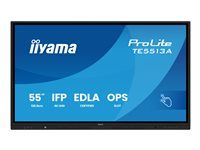 55" Třída úhlopříčky (54.6" zobrazitelný) displej LCD s LED podsvícením - interaktivní digital signage - s dotyková obrazovka (multi touch) / volitelná funkce PC slotu - 4K UHD (2160p) 3840 x 2160 - černý rám s matným povrchem